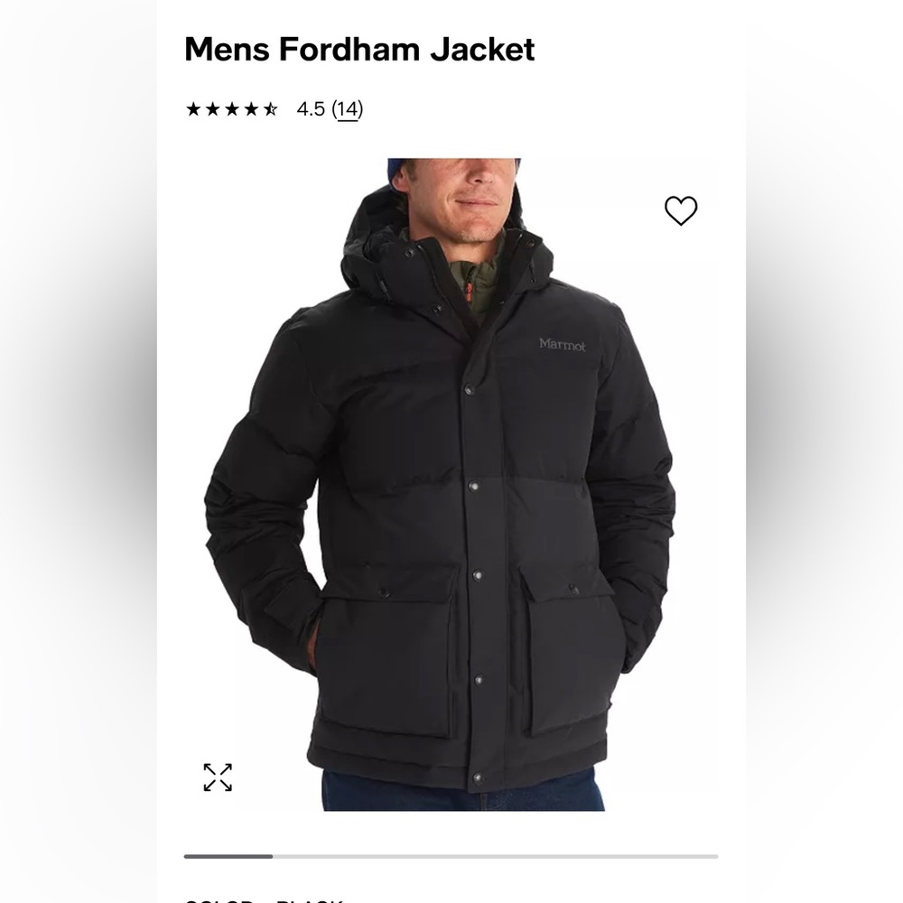 NWT Marmot Men’s Fordham Jacket